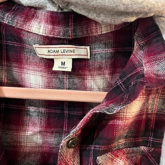 Adam Levine hooded flannel - Picture 2 of 4